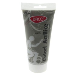 Vopsea Tempera Acrilica Argintiu DACO, 200 ml, Tempera Acrilica, Culori Acrilice, Vopsea Acrilica, Vopsele Acrilice, Tempera Acril, Vopsea Argintie Acril, Acrilica Auriu, Acril Culoare Argintie, Culori pentru Pictat, Culori Pictura,  Culoare Acril