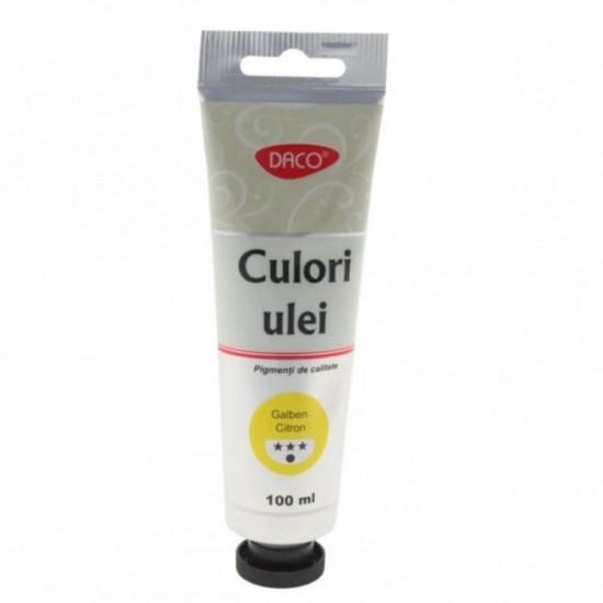 Vopsea Ulei Galben Citron DACO, 100 ml, Culoare Ulei, Vopsele Ulei, Acuarele, Culori Ulei, Vopsea Ulei, Culori pentru Pictura, Culori Ulei Galben Citron, Vopsele Ulei Galben Citron,  Culori de Ulei
