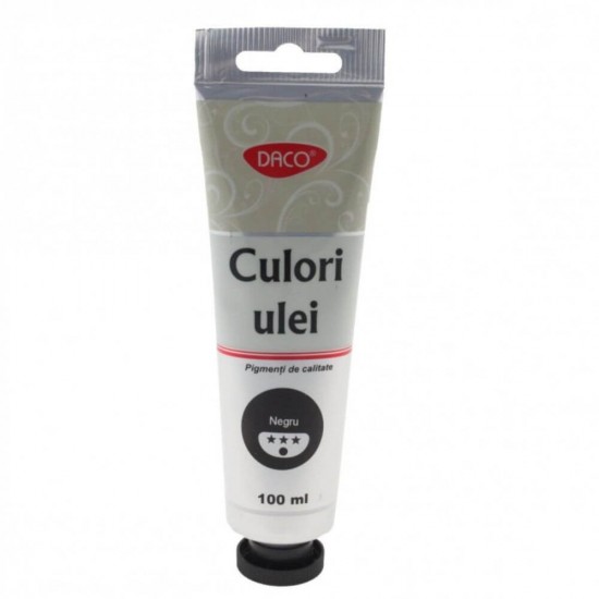 Vopsea Ulei Negru DACO, 100 ml, Culoare Ulei, Vopsele Ulei, Acuarele, Culori Ulei, Vopsea Ulei, Culori pentru Pictura, Culori Ulei Negru, Vopsele Ulei Negru, Culori de Ulei