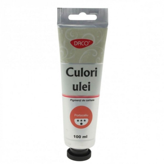 Vopsea Ulei Portocaliu DACO, 100 ml, Culoare Ulei, Vopsele Ulei, Acuarele, Culori Ulei, Vopsea Ulei, Culori pentru Pictura, Culori Ulei Portocaliu, Vopsele Ulei Portocaliu, Culori de Ulei