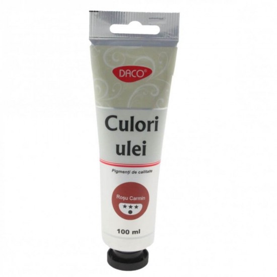 Vopsea Ulei Rosu Carmin DACO, 100 ml, Culoare Ulei, Vopsele Ulei, Acuarele, Culori Ulei, Vopsea Ulei, Culori pentru Pictura, Culori Ulei Rosu Carmin, Vopsele Ulei Rosu Carmin, Culori de Ulei