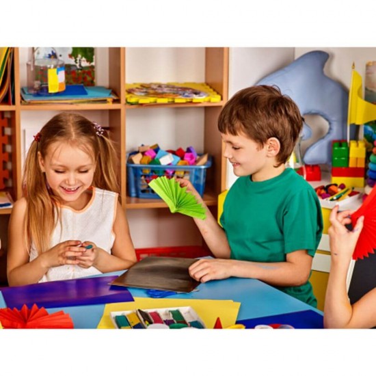 Foarfeca de Gradinita DACO, Lungime 12.5 cm, Albastra, Foarfeca Copii, Foarfeca DACO, Foarfeci DACO, Foarfeci Copii, Foarfeca pentru Copii, Foarfeca Hartie Copii, Foarfece pentru Copii, Set Foarfeca Copii, Rechizite Scolare, Foarfeci Gradinita