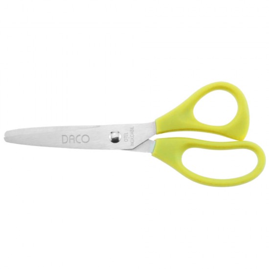 Foarfeca de Gradinita DACO, Lungime 12.5 cm, Galbena, Foarfeca Copii, Foarfeca DACO, Foarfeci DACO, Foarfeci Copii, Foarfeca pentru Copii, Foarfeca Hartie Copii, Foarfece pentru Copii, Set Foarfeca Copii, Rechizite Scolare