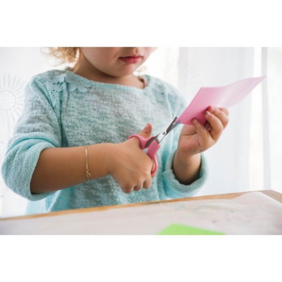 Foarfeca de Gradinita DACO, Lungime 12.5 cm, Roz, Foarfeca Copii, Foarfeca DACO, Foarfeci DACO, Foarfeci Copii, Foarfeca pentru Copii, Foarfeca Hartie Copii, Foarfece pentru Copii, Set Foarfeca Copii, Rechizite Scolare, Foarfeci Gradinita