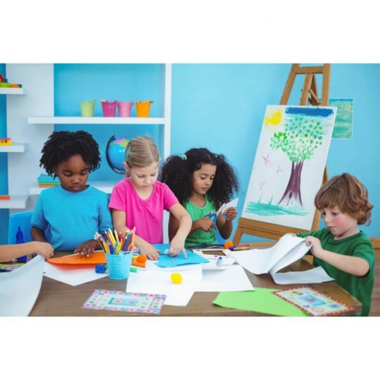 Foarfeca de Gradinita DACO, Lungime 12.5 cm, Verde, Foarfeca Copii, Foarfeca DACO, Foarfeci DACO, Foarfeci Copii, Foarfeca pentru Copii, Foarfeca Hartie Copii, Foarfece pentru Copii, Set Foarfeca Copii, Foarfeca pentru Hartie si Carton