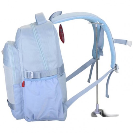 Ghiozdan Daco, Material Poliester, Culoare Albastru Deschis, Dimensiune 46 Cm