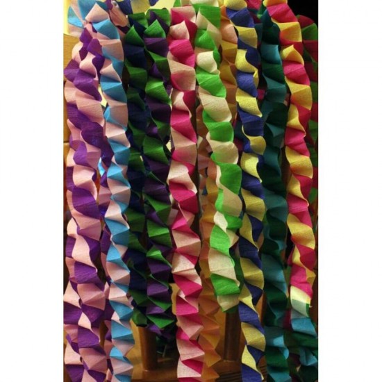 Set 10 Bucati Hartie Creponata Asortata Daco, 25x200 cm, Multicolor, Set Hartie Creponata, Rola Hartie Creponata Colorata, Role Hartie Creponata, Hartie Creponata Asortata, Foi Hartie Creponata, Hartie Colorata Creponata