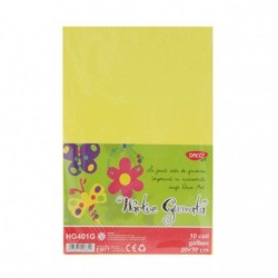 Hartie Gumata DACO, 20x30 cm, 10 Coli/Top, Galbena, Hartie Gumata, Hartie Gumata pentru Scoala, Hartie Gumata Galbena, Coala Gumata, Coala Gumata Galbena, Hartie Decorativa, Rechizite Scolare