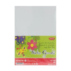 Set 10 Coli Hartie Gumata A4 Daco Art, Alb, Coli Hartie, Hartie Decorativa, Hartie pentru Decoratiuni, Hartie pentru Decoratiuni, Hartie Gumata, Coli Gumate, Hartie Gumata