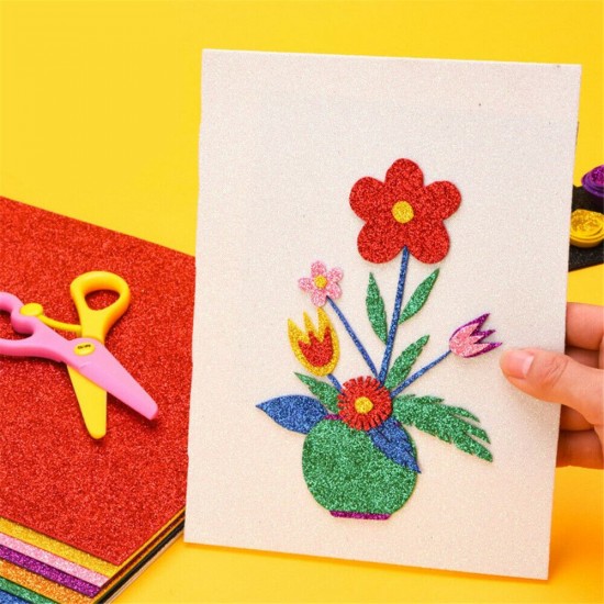 Set 10 Coli Hartie Gumata Glitter Autoadeziva A4 Daco Art, Auriu, Hartie cu Sclipici, Coli Autoadezive Sclipici, Hartie cu Sclipici, Hartie Decorativa, Hartie pentru Decoratiuni, Hartie Sclipici Autoadeziva, Hartie Autoadeziva Sclipici