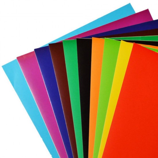 Hartie Glasata Autocolanta Lucioasa DACO, 24x34 cm, 10 Coli/Top, 10 Culori, Hartie Glasata Autocolanta, Hartie Glasata, Hartie Glase Autocolanta, Hartie Glasata Lucioasa, Hartie Glasata Colorata, Hartie Autocolanta Colorata, Rechizite Scolare