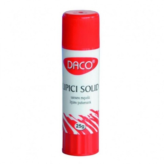 Lipici Solid DACO, 25 g, Material PVP, Lipici pentru Uz Scolar, Lipici Scoala, Lipici Solid Mic, Lipici Solid, Lipici pentru Craft, Lipici Daco Solid, Lipici din PVP,  Lipici Solid cu Uscare Rapida, Lipici Solid Rezistent