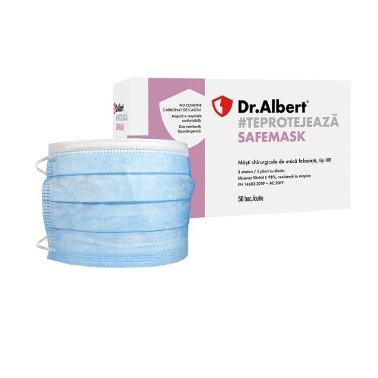 Set 30 Masti Chirugicale Dr.Albert, Tip IIR, de Unica Folosinta,