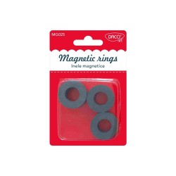 Set 6 Magneti Tip Inel Daco, 2.5 cm Diametru, Negru, Magneti Inel, Set Magneti, Set de Magneti, Magneti la Set, Magneti in Forma de Inel, Magneti Inelar, Magnet Inel, Magneti 2.5 cm, Magneti Negri, Magnet Negru
