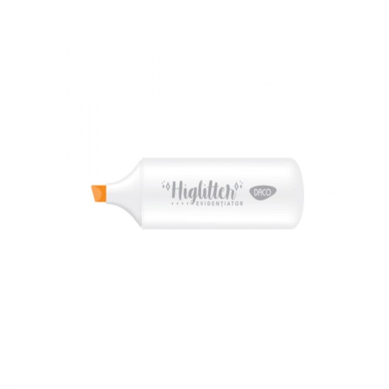 Marker Evidentiator Glitter Daco Portocaliu Mk404p