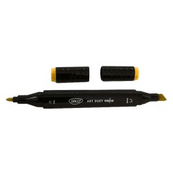 Marker Grafic cu 2 Capete Daco, Culoare Galben Inchis