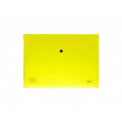Mapa Plic Plastic A4 DACO, Inchidere cu Capsa, 200 MIC, Galben Neon, Mape din Plastic A4, Dosar Documente, Dosar cu Capsa, Mapa cu Capsa, Mapa Scolara, Mapa Arhivare Documente, Dosar Mapa Plastic, Mape Plic, Dosar Plic cu Capsa