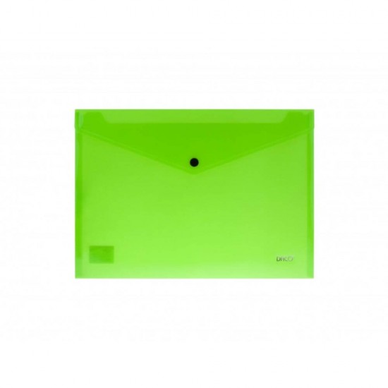 Mapa Plic Plastic A4 DACO, Inchidere cu Capsa, 200 MIC, Verde Neon, Mape din Plastic A4, Dosar Documente, Dosar cu Capsa, Mapa cu Capsa, Mapa Scolara, Mapa Arhivare Documente, Dosar Mapa Plastic, Mape Plic, Dosar Plic cu Capsa