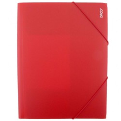 Mapa Plastic cu Elastic A4 DACO, 500 MIC, Rosie, Mape din Plastic, Mape pentru Acte, Dosar Documente, Dosar Acte, Dosar cu Elastic, Mapa cu Elastic, Mapa Scolara, Mapa Arhivare Documente, Dosar Mapa Plastic, Mapa Tip Proiect
