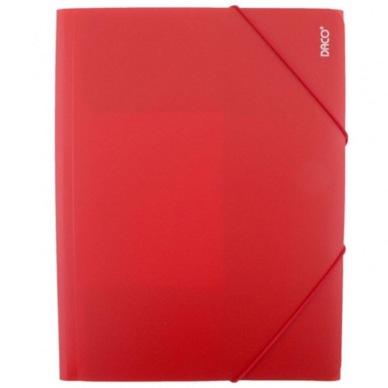 Mapa Plastic cu Elastic A4 DACO, 500 MIC, Rosie, Mape din Plastic, Mape pentru Acte, Dosar Documente, Dosar Acte, Dosar cu Elastic, Mapa cu Elastic, Mapa Scolara, Mapa Arhivare Documente, Dosar Mapa Plastic, Mapa Tip Proiect