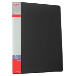 Mapa Plastic A4 cu 60 Folii DACO, Culoare Neagra, Mapa cu Folii, Mape din Plastic cu Folii, Mapa pentru Documente, Mapa Documente Plastic, Mape Arhivare, Dosare Documente, Dosar Arhivare, Dosare Plastic