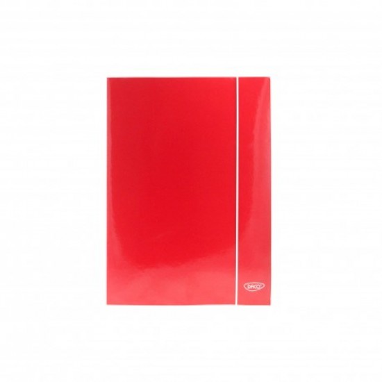 Mapa A4 Carton Laminat DACO, Prindere cu Elastic, Culoare Rosie, Mape din Carton, Mape pentru Acte, Dosar Documente, Mapa cu Elastic, Mape Arhivare Documente, Mapa Carton cu Elastic, Dosar Mapa Carton