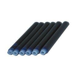 Patroane Lungi de Cerneala, Albastru, 100 Buc/Set, Rezerva pentru Stilou, Rezerve pentru Stilouri, Patron Lung de Cerneala, Patroane Cerneala Albastra, Rezerve cu Cerneala Albastra, Rezerva Patron Albastru, Rezerve Albastre de Cerneala