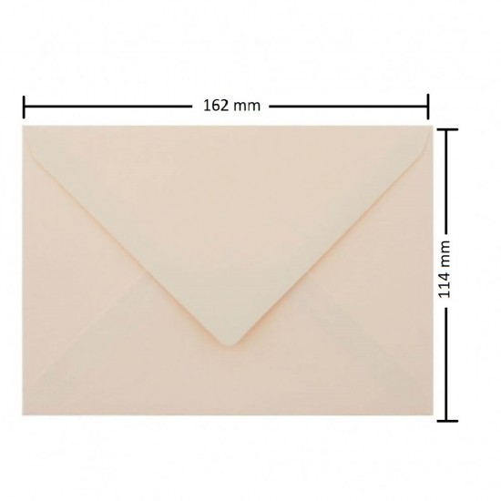 Plicuri Crem C6 DACO, 25 Buc/Set, 120 g/mÂ², 162x114 mm, cu Clapeta Gumata, Plic Crem, Plic Colorat, Plicuri cu Clapeta Gumata, Plicuri C6 cu Clapeta Gumata, Plicuri cu Inchidere Gumata, Plicuri Colorate, Plicuri C6 Colorate