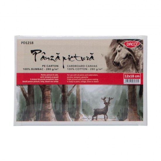 Panza pentru Pictura pe Carton Daco, Dimensiune 12x18 cm