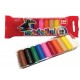 Plastilina Modelini Daco, 200 g, 10 Culori, Plastilina Colorata, Batoane de Plastilina, Plastilina pentru Copii, Plastilina Modelatoare, Plastiline pentru Gradinita si Scoala, Set Plastilina