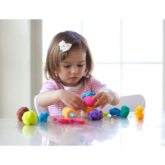Plastilina Modelini Daco, 200 g, 10 Culori, Plastilina Colorata, Batoane de Plastilina, Plastilina pentru Copii, Plastilina Modelatoare, Plastiline pentru Gradinita si Scoala, Set Plastilina