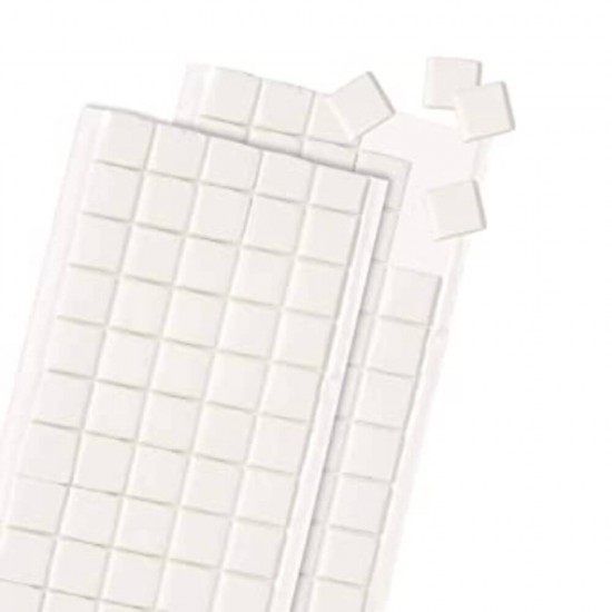 Pastile Autoadezive Daco, Albe, 100 g, Pastile Predecupate Plastilina Adeziva, Folie cu Pastile Dublu Adezive, Pastila Autoadeziva Daco, Pernite Adezive, Guma Adeziva, Accesorii Craf Daco, Material Maleabil Fixare Elemente