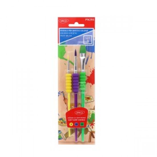 Pensule Set 3 Par Sintetic Daco Pn293