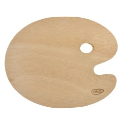 Paleta Pictura Daco, 24x30 cm, Lemn, Culoare Natur, Paleta pentru Amestecat Culori, Paleta Amestecat Vopsele, Paleta Vopsele Acrilice si Ulei, Palete pentru Pictat Daco, Paleta din Lemn pentru Pictori, Accesorii Pictura Daco