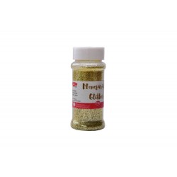 Pudra Glitter Monosararita DACO, 60 g, Culoare Aurie, Pudra Glitter Aurie, Pudra Monosararita, Pudra Glitter Monosararita, Sclipici Auriu, Sclipici Pulbere Auriu, Sclipici Colorat Pentru Craft, Articole Craft, Glitter
