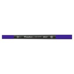 Pix Liner cu Doua Capete Daco Pensuliner, Varf Metalic 0.4 mm si Varf Tip Pensula, Mov, Pixuri Linere, Linere Daco, Pix cu Doua Capete, Pixuri Doua Capete, Liner Subtire, Liner 0.4 mm, Liner Mov, Pix Mov, Pixuri Mov