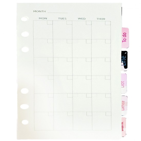 Rezerva Agenda Organizer 96x170 Mm Daco Rz96