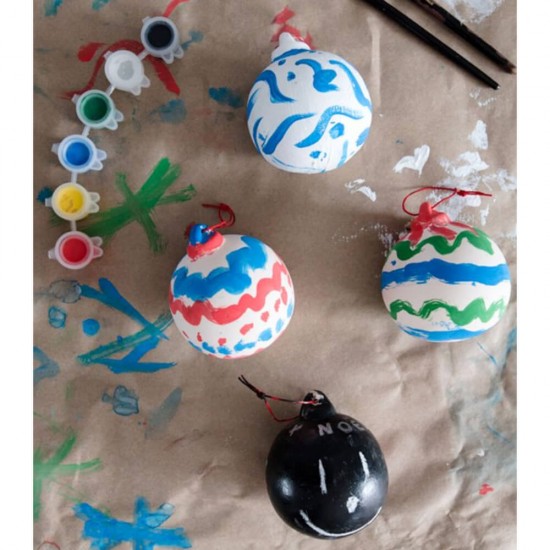 Set Creativ Globuri Mari Daco, Culori+Pensula Pictat, Set Creare Ornamente Brad, Globuri Craciun, Globuri Decorative Craciun, Ornamente Craciun, Decoratiuni Craciun, Set Confectionare Globuri, Set Globuri Craciun, Accesorii Craciun, Set Accesorii Craciun