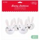 Set Creativ 2 Lampi Iepuras Daco, 15/20 cm, Suport Metalic, Lampa Iepuras, Felinar Iepuras, Decoratiune Iepuras, Decoratiune Paste, Decoratiuni Iepuras pentru Paste, Decoratiuni pentru Paste, Lampion Iepuras, Bec Iepuras, Abajur Iepuras