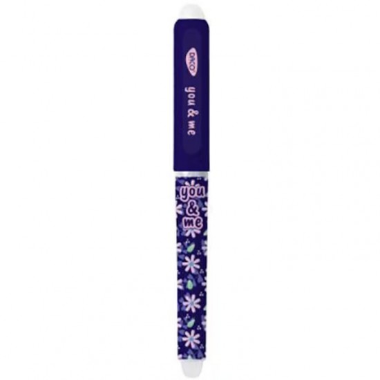 Stilou Cu Radiera Daco You And Me, Culoare Negru (flowers)