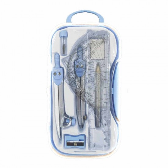 Trusa Geometrie din Plastic Daco, 10 Piese, Culoare Albastru, Diverse Culori, Trusa Geometrie, Trusa Geometrie din Plastic, Trusa Geometrie Daco, Set Geometrie, Set Geometrie Daco, Set Geometrie din Plastic, Trusa Geometrie de Calitate