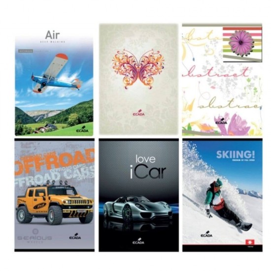 Caiet A4 Dictando (dr), 100 File, 60 G/m², Margine Liniata, Coperta Policromie, Modele Diverse