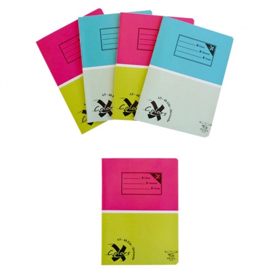 Caiet Matematica A5 Cu Margine Liniata, 80 File, 60 G/m², Coperta Policromie, Modele Diverse