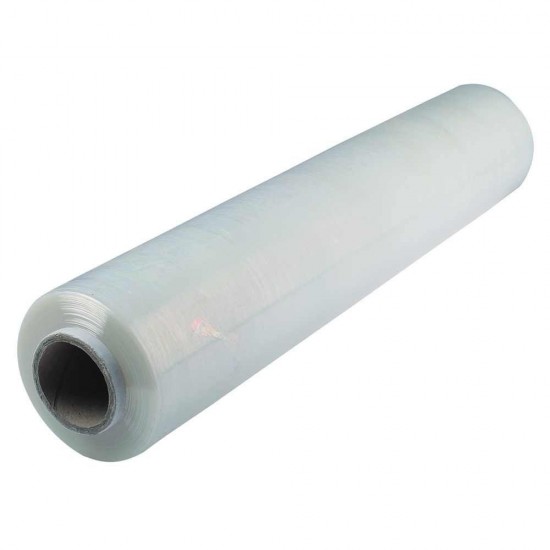 Set 6 Role Folie Pre-Stretch Transparenta de 9 Mic, 420mm x 450m - Folie pentru Uz Manual, Folie Impachetare, Folie pentru Ambalare si Paletizare
