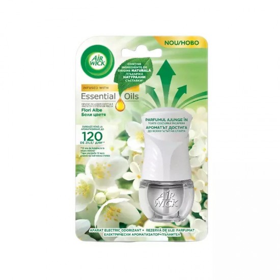 Air Wick Odorizant Electric Aparat + Rezerva Flori Albe 19ml