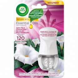 Air Wick Odorizant Electric Aparat + Rezerva Satin Si Floarea Lunii, 19ml