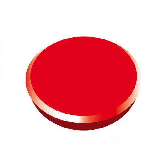 Magneti 24mm, 10/cutie, Alco - Rosu