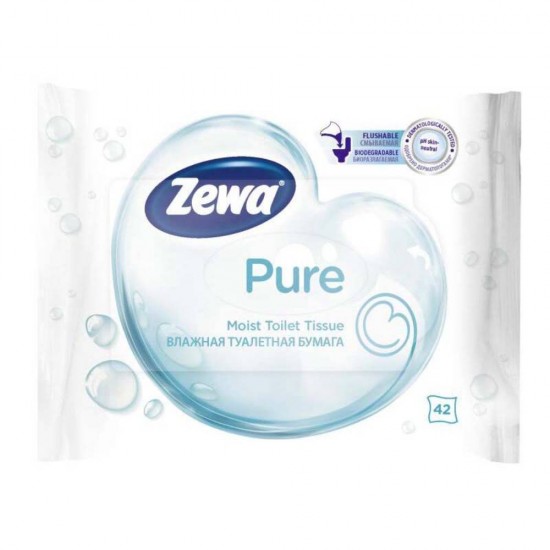 Hartie Igienica Umeda Zewa Moist Pure, 42 Buc
