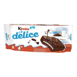 Prajitura Kinder Delice cu Lapte si Cacao, 39 g