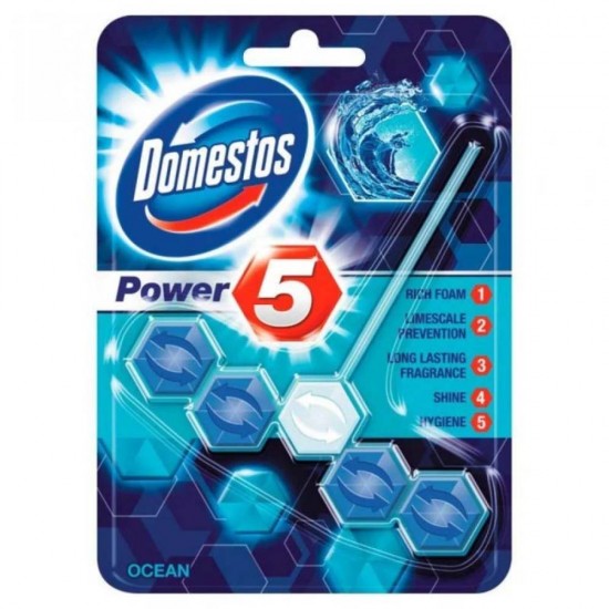 Odorizant de Toaleta Domestos Power 5 Ocean, 55 g